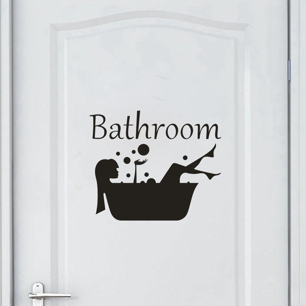 New English Wall Stickers Bathroom