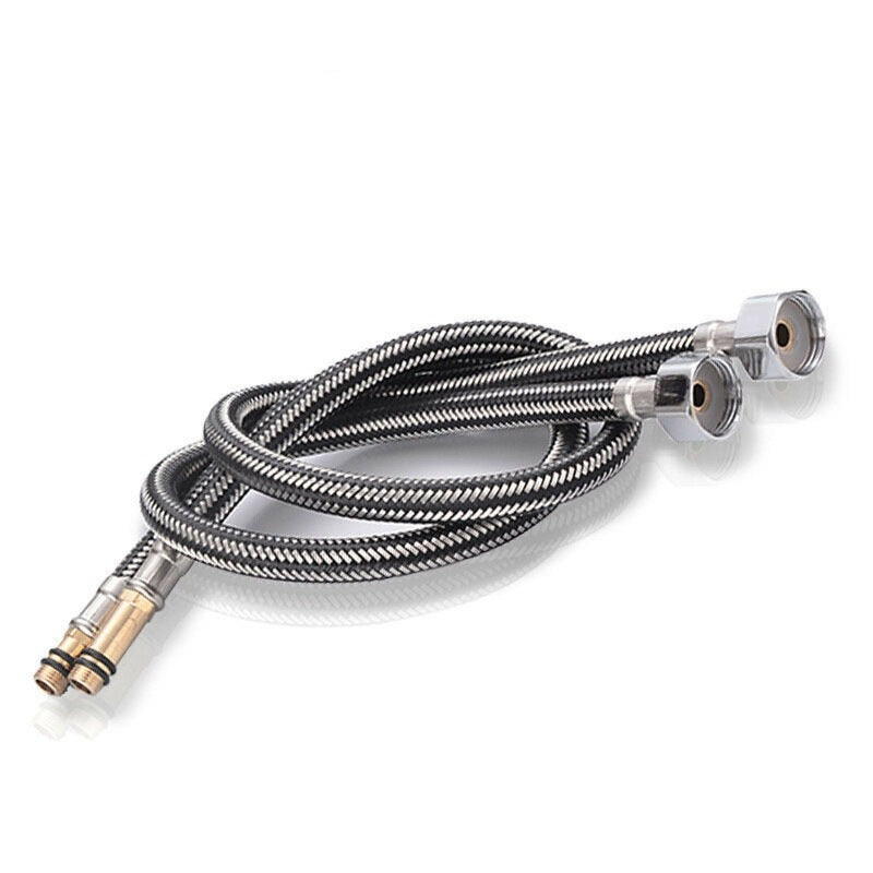 Brushed Vegetable Copper-bottomed Hot And Cold Kitchen Faucet With Rotating Single Hole Sink