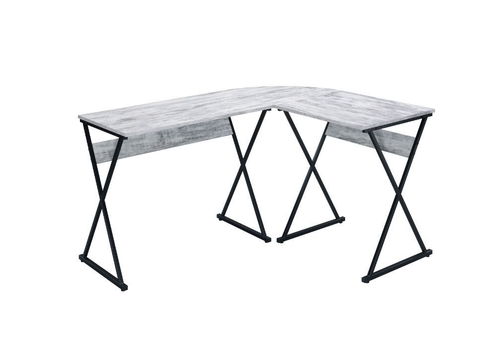 Zafiri Writing Desk, Antique White & Black Finish 92812
