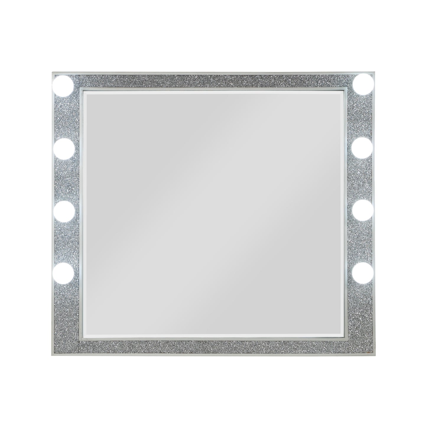 Sliverfluff Mirror w/Light, Mirrored Champagne Finish BD00245