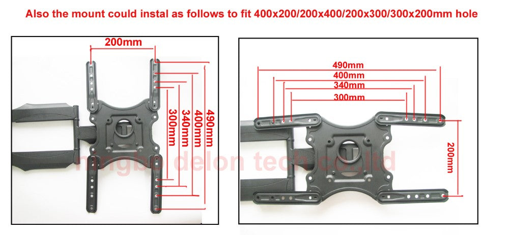 32-55 inch LCD LED TV universal telescopic rotating wall mount bracket DF400