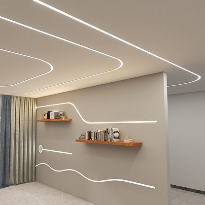 Ceiling Shape Bendable Flexible  Silicone Linear Lamp