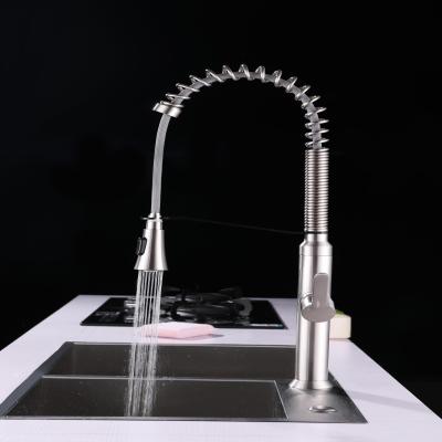 Stainless steel kitchen faucet