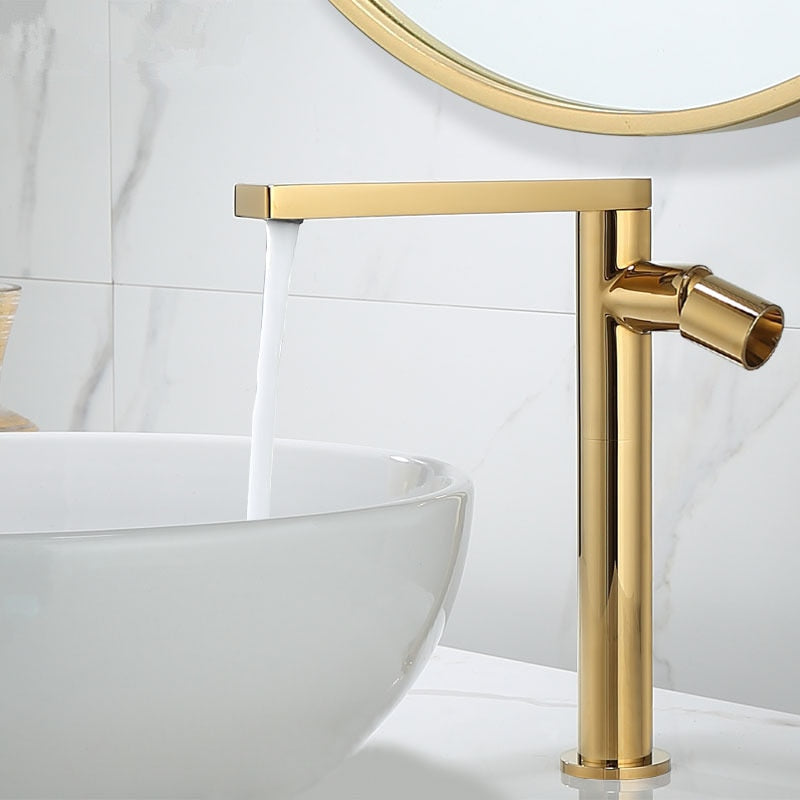Basin Faucet Gold Bathroom Faucet Single handle Basin Mixer Tap Hot and Cold Water Faucet Brass Sink Water Crane New Arrivals