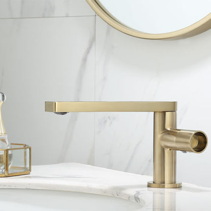Basin Faucet Gold Bathroom Faucet Single handle Basin Mixer Tap Hot and Cold Water Faucet Brass Sink Water Crane New Arrivals