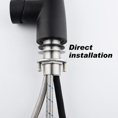 Stainless steel kitchen faucet