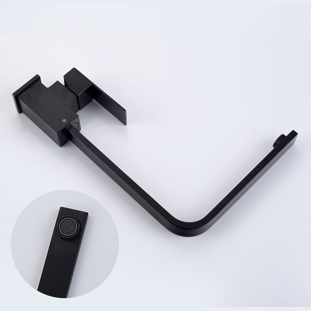 Brushed Vegetable Copper-bottomed Hot And Cold Kitchen Faucet With Rotating Single Hole Sink