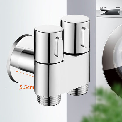 Toilet Booster Spray Gun Double Control Angle Valve Brass Faucet