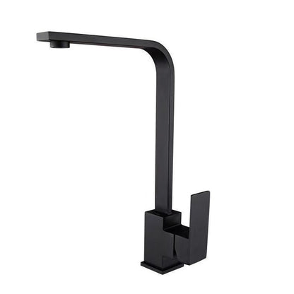 Brushed Vegetable Copper-bottomed Hot And Cold Kitchen Faucet With Rotating Single Hole Sink