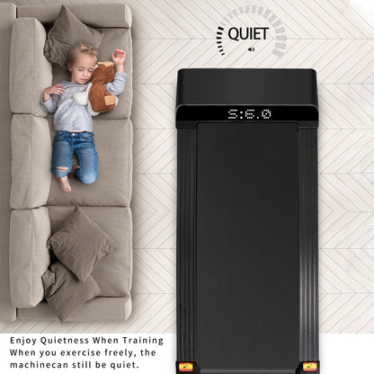 Portable Treadmill Under Desk Walking Pad Flat Slim Treadmill with LDE Display  Sport APP, Running Machine for Apartment and Small Space without Assembling