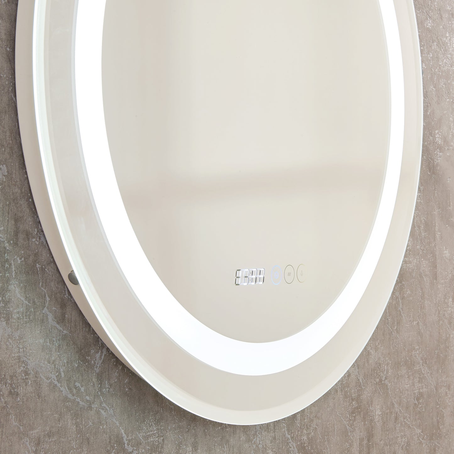 Acrylic Led mirror 24*24 Inches smart Anti fog Touch switch LED Bathroom Mirror 3 level Brightness Adjustment