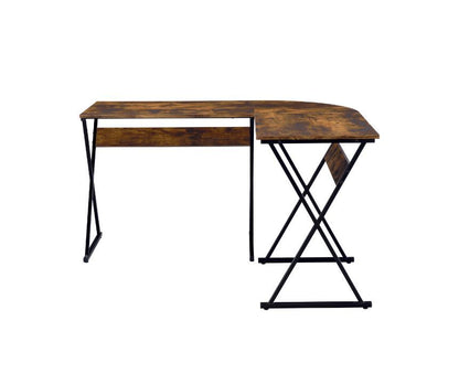 Zafiri Writing Desk, Weathered Oak & Black Finish 92810