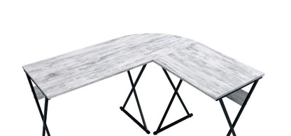 Zafiri Writing Desk, Antique White & Black Finish 92812