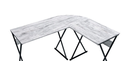 Zafiri Writing Desk, Antique White & Black Finish 92812