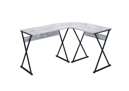 Zafiri Writing Desk, Antique White & Black Finish 92812