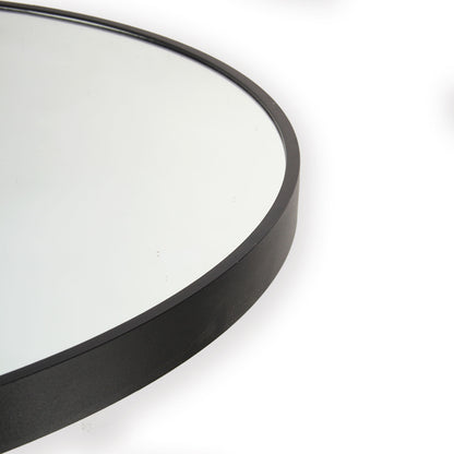 32& Wall Circle Mirror Large Round Black Farmhouse Circular Mirror for Wall Decor Big Bathroom Make Up Vanity Mirror Entryway Mirror