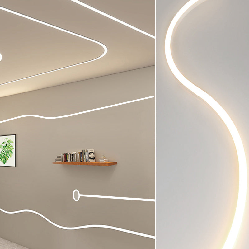 Ceiling Shape Bendable Flexible  Silicone Linear Lamp