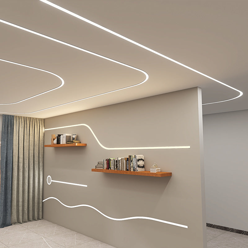 Ceiling Shape Bendable Flexible  Silicone Linear Lamp