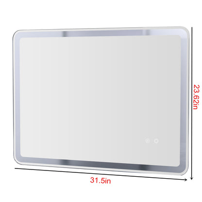 Bathroom LED Mirror Anti-Fog Dimmable Wall Mounted Vanity Mirror With Lights