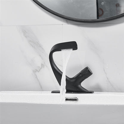 Basin Faucet Modern Black Bathroom Sink Mixer Tap Brass Chrome Wash basin Faucet Single Handle Single Hole  Crane For Bathroom