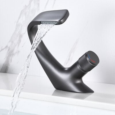 Basin Faucet Modern Black Bathroom Sink Mixer Tap Brass Chrome Wash basin Faucet Single Handle Single Hole  Crane For Bathroom