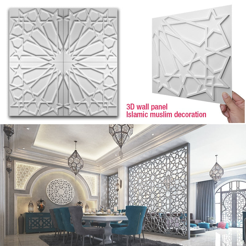 12Pcs 30x30cm Decorative 3D Wall Panel Diamond Design Wallpaper non-self-adhesive 3D wall sticker 90s aesthetic room renovation