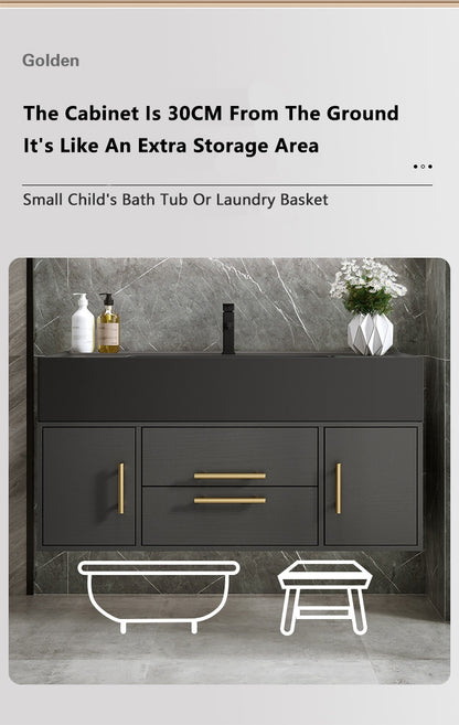 Light Luxury Modern Bathroom Cabinet Combination Bathroom Cabinet Smart Mirror Cabinet Bathroom Washbasin Bathroom Furniture