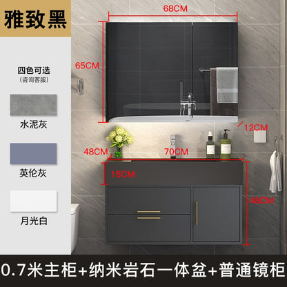 Light Luxury Modern Bathroom Cabinet Combination Bathroom Cabinet Smart Mirror Cabinet Bathroom Washbasin Bathroom Furniture