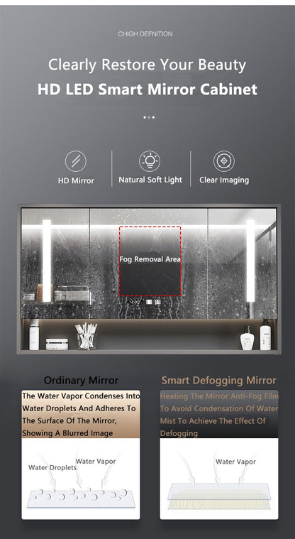 Light Luxury Modern Bathroom Cabinet Combination Bathroom Cabinet Smart Mirror Cabinet Bathroom Washbasin Bathroom Furniture