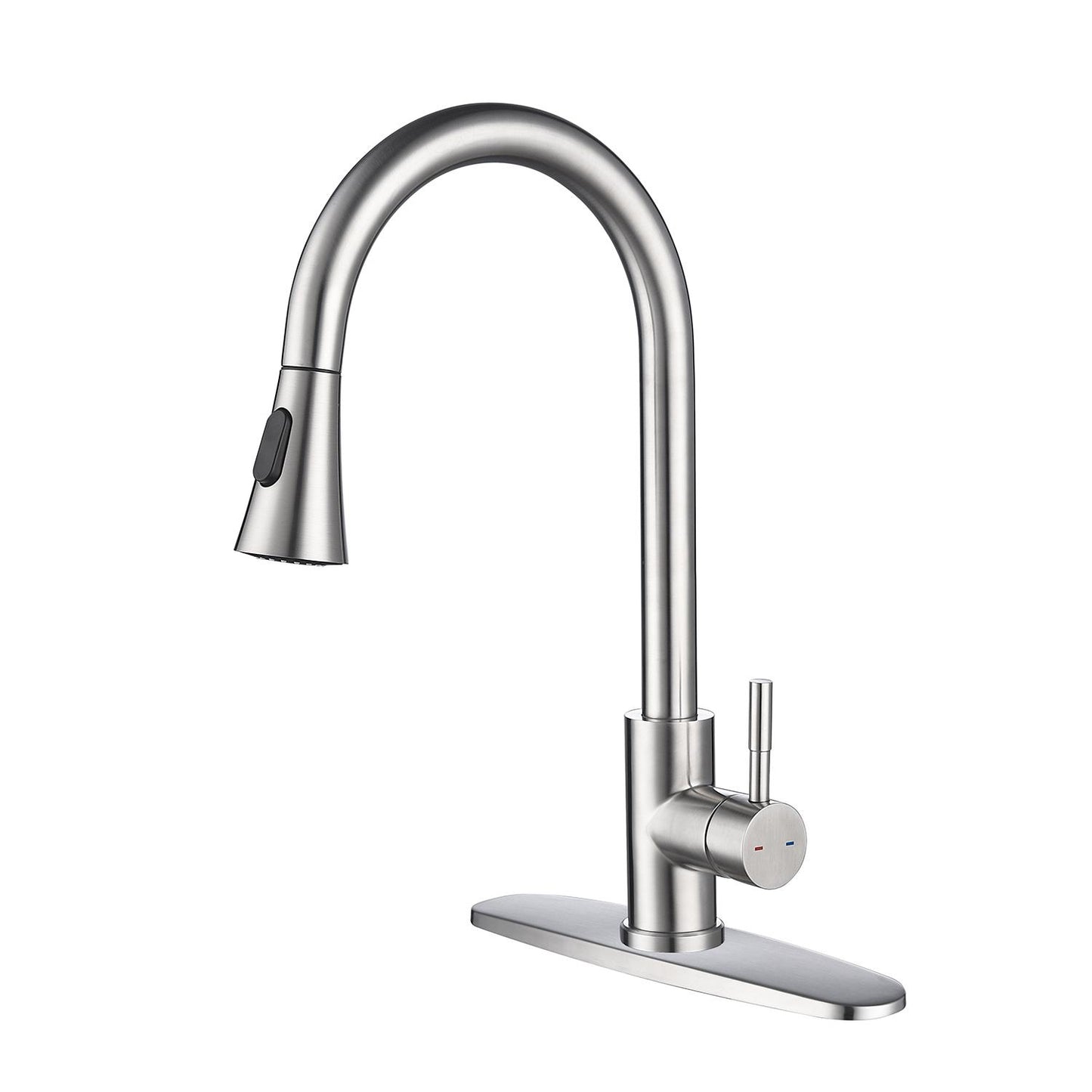 Stainless steel kitchen faucet