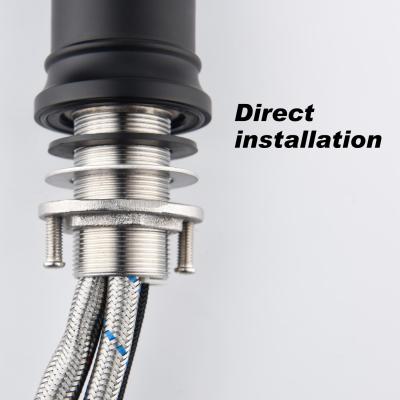 Stainless steel kitchen faucet