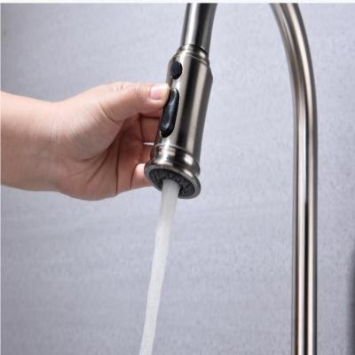 Stainless steel kitchen faucet