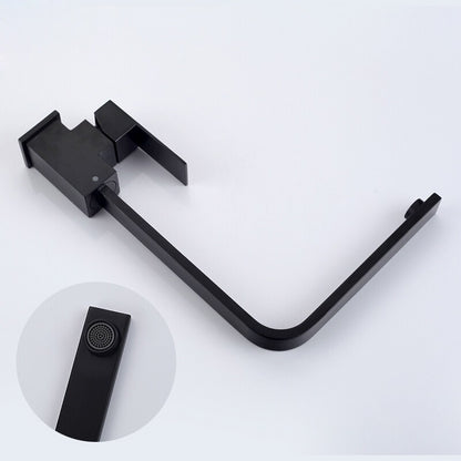 Brushed Vegetable Copper-bottomed Hot And Cold Kitchen Faucet With Rotating Single Hole Sink
