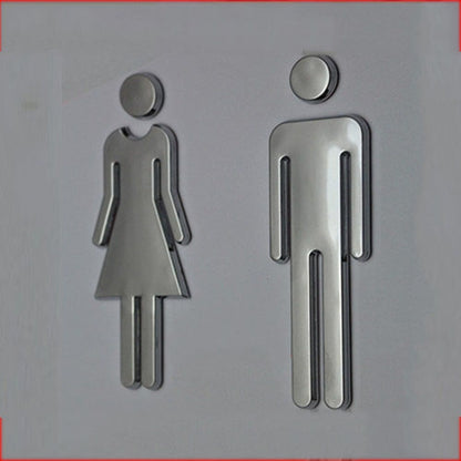 Hotel Bathroom Signage Metal